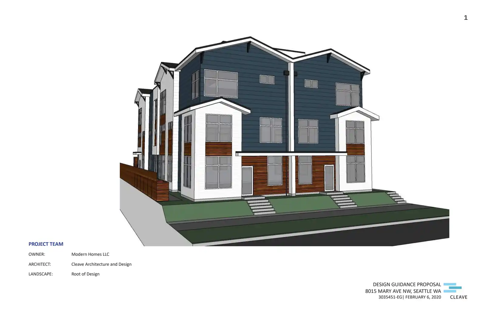 Design review proposal for 8015 Mary Ave NW
