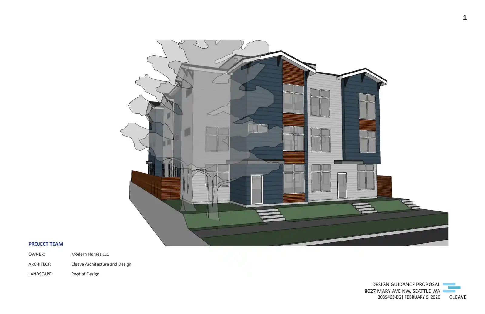 Design review proposal for 8027 Mary Ave NW