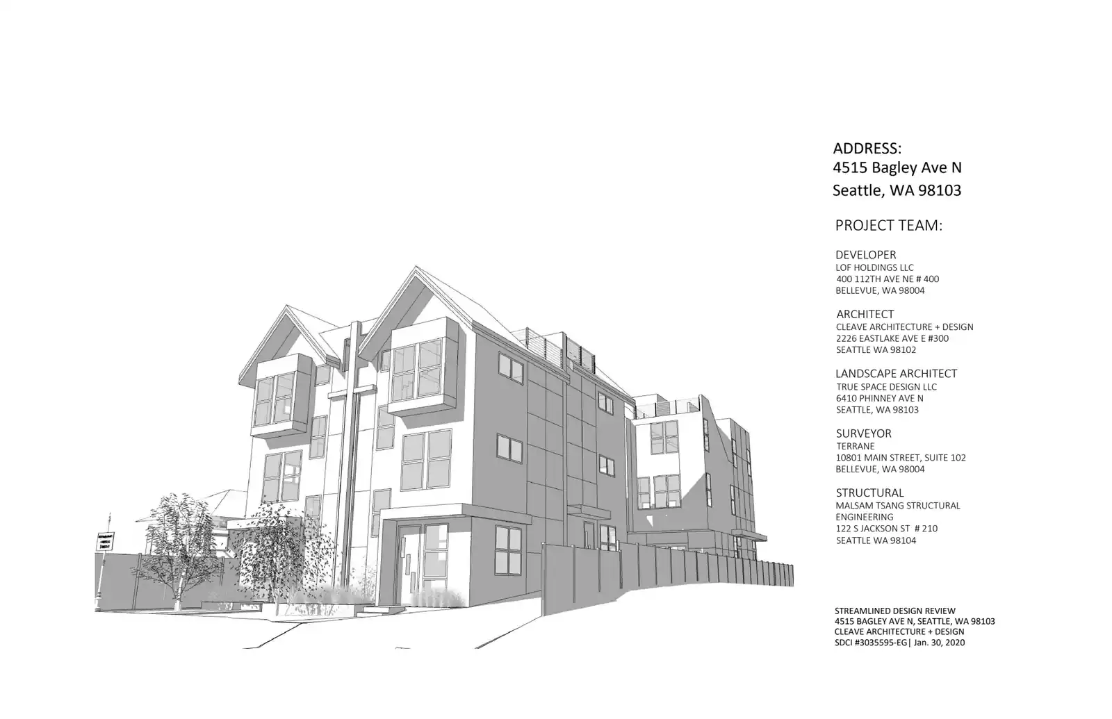 Design review proposal for 4515 Bagley Ave N
