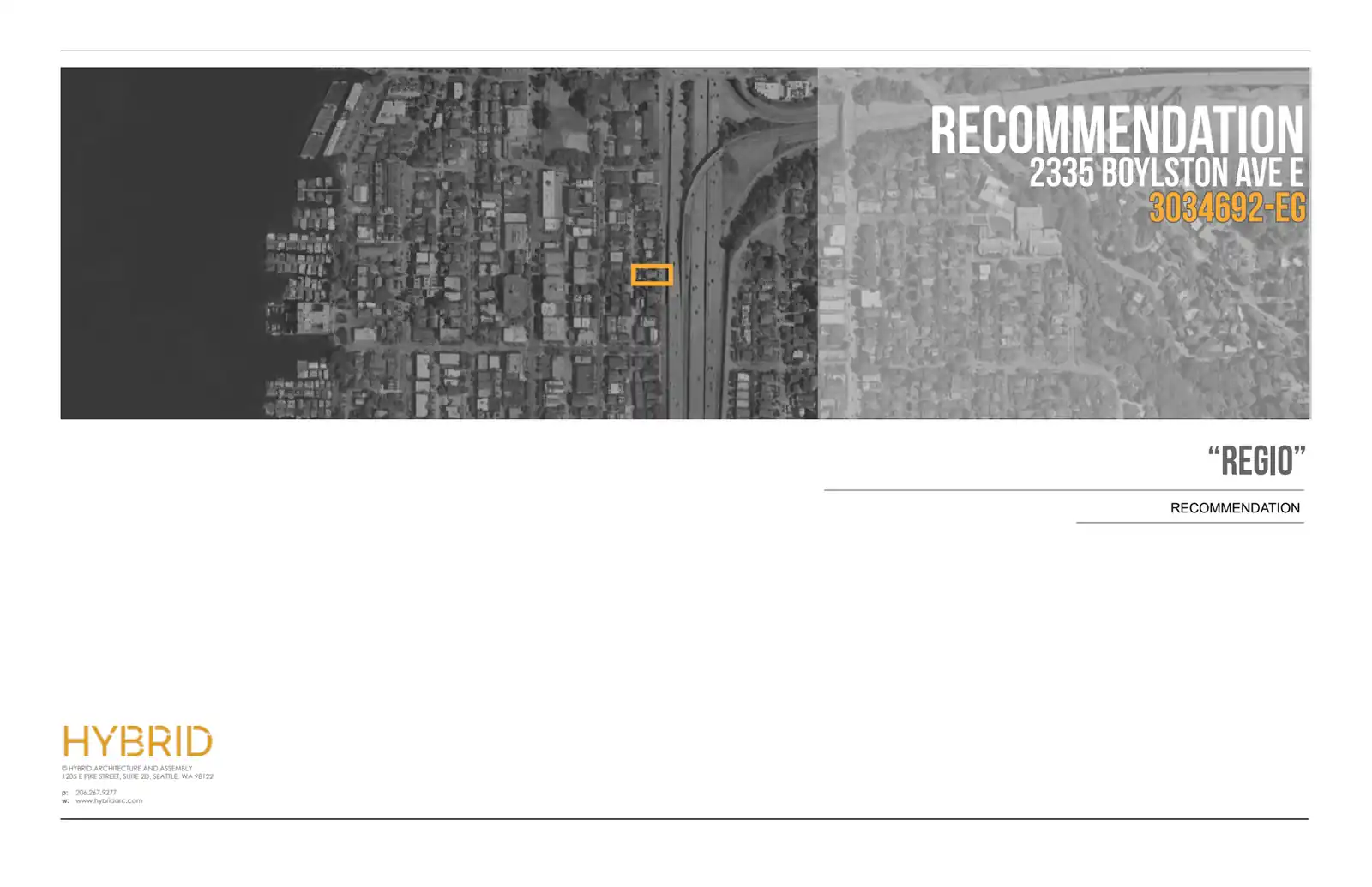 Design review proposal for 2335 Boylston Ave E