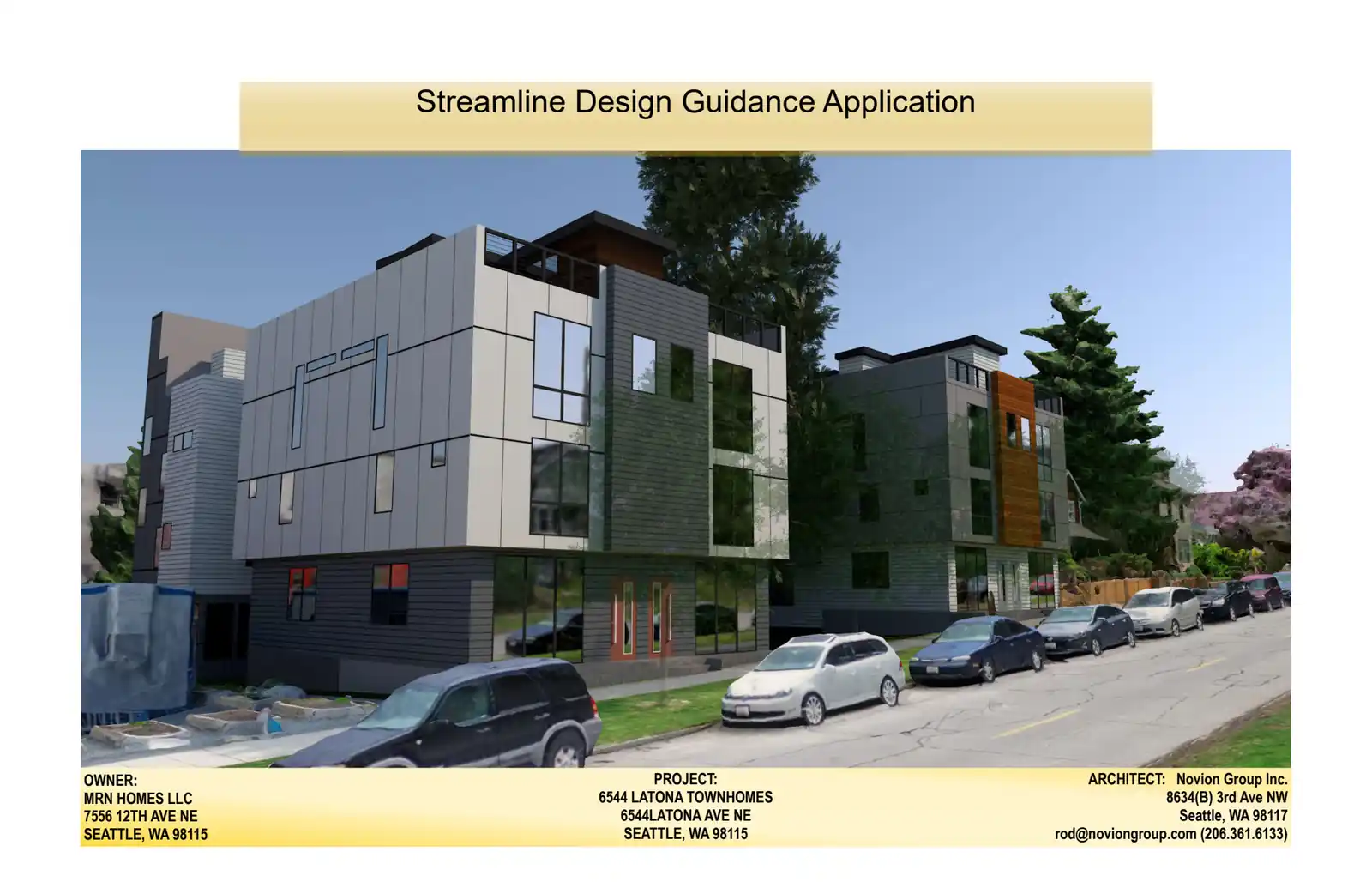Design review proposal for 6544 Latona Ave NE
