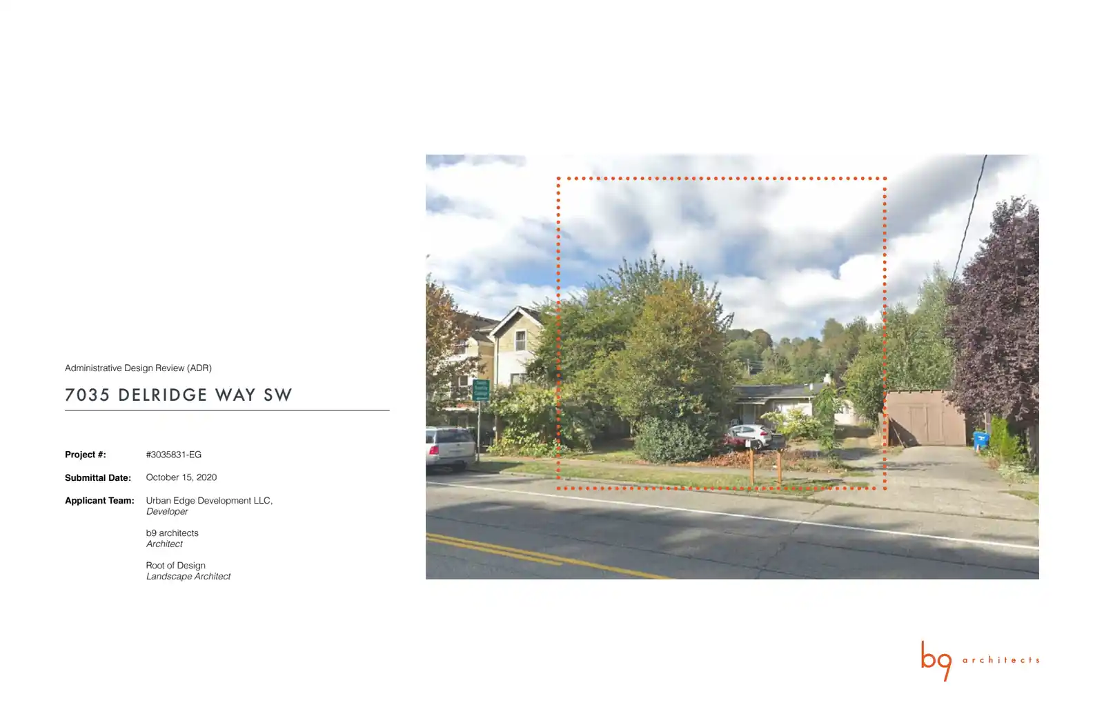 Design review proposal for 7035 Delridge Way SW