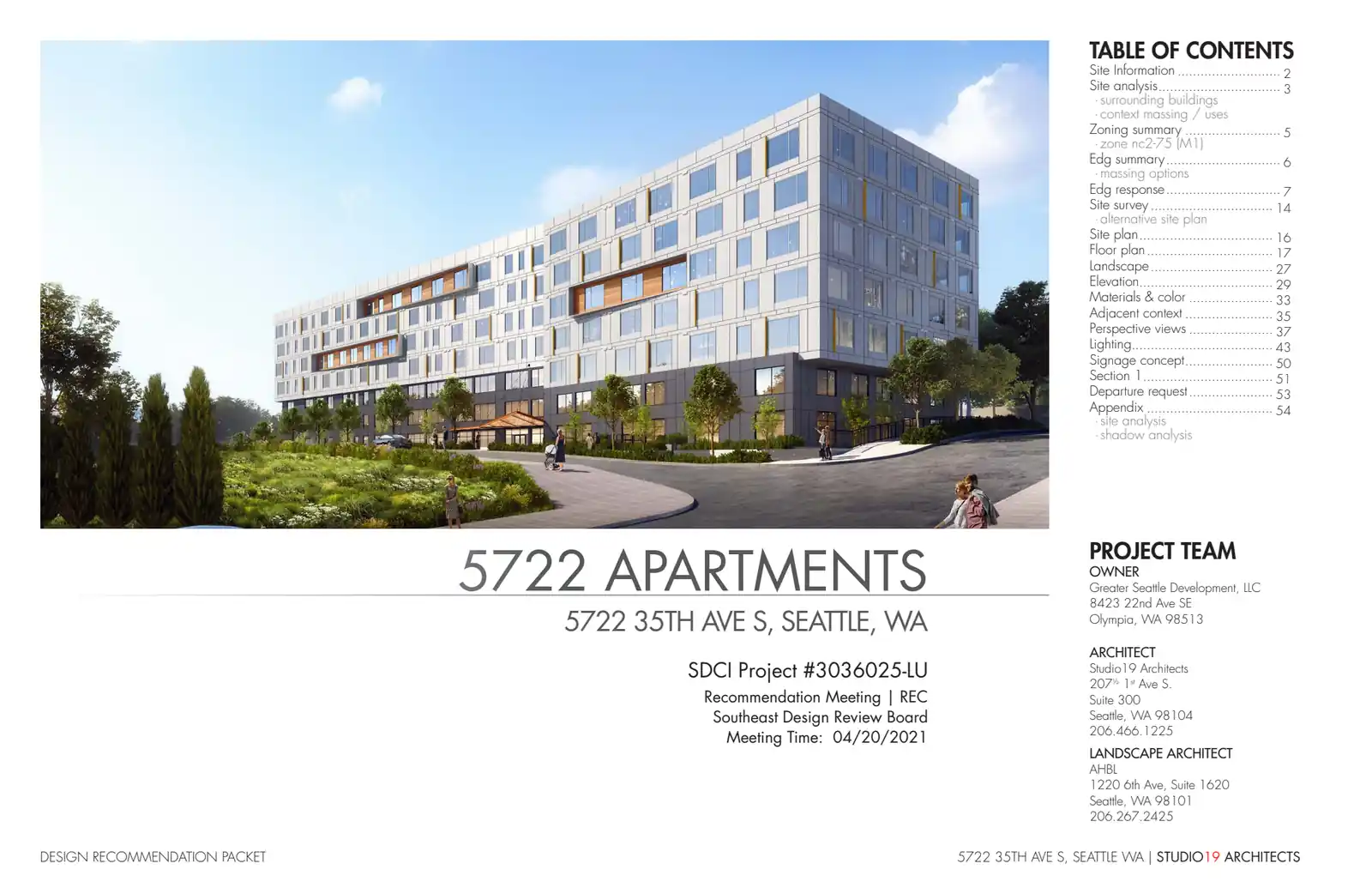 Design review proposal for 5722 35th Ave S