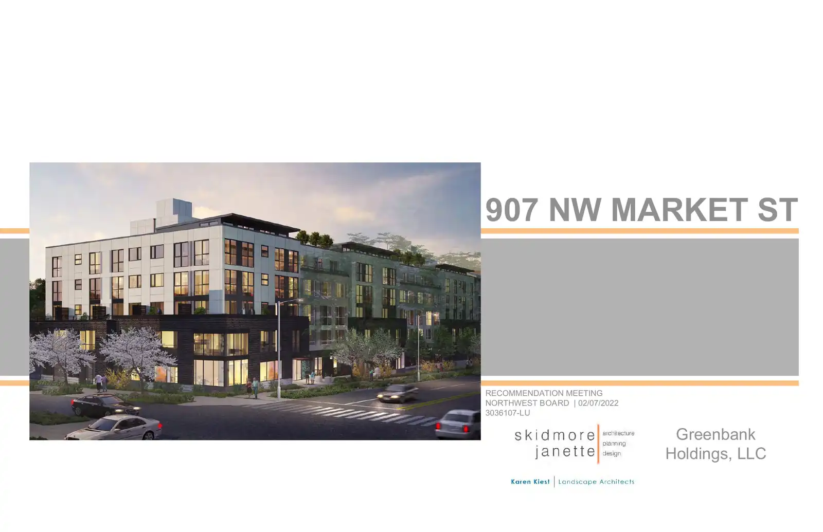 Design review proposal for 907 NW Market St