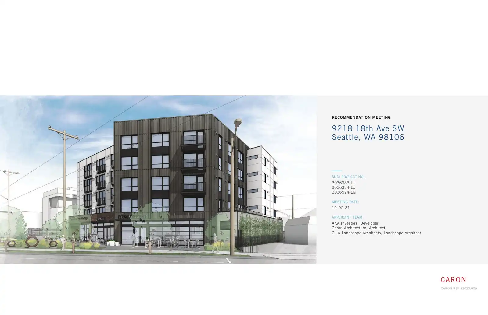 Design review proposal for 9218 18th Ave SW