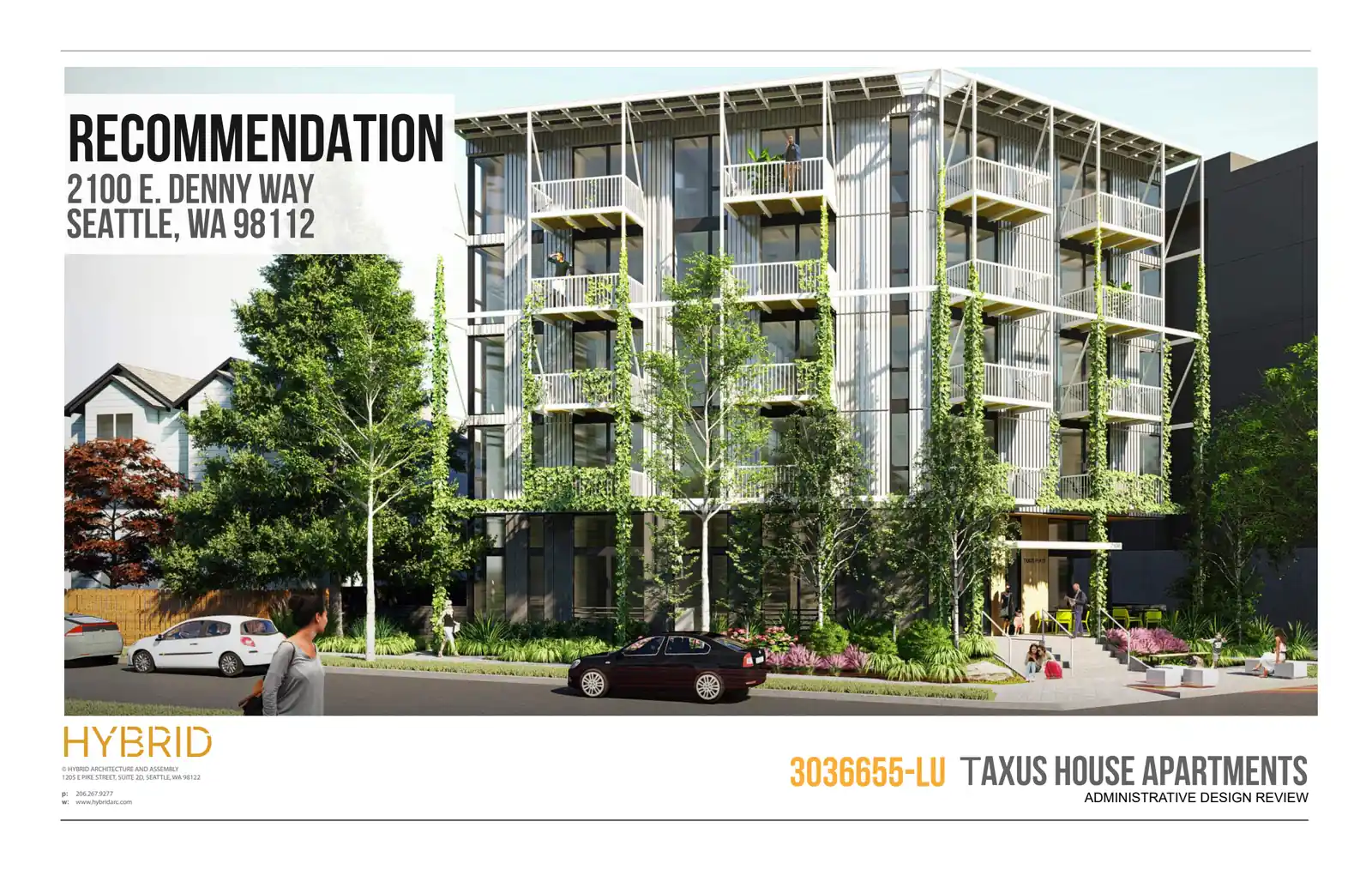 Design review proposal for 2100 E Denny Way