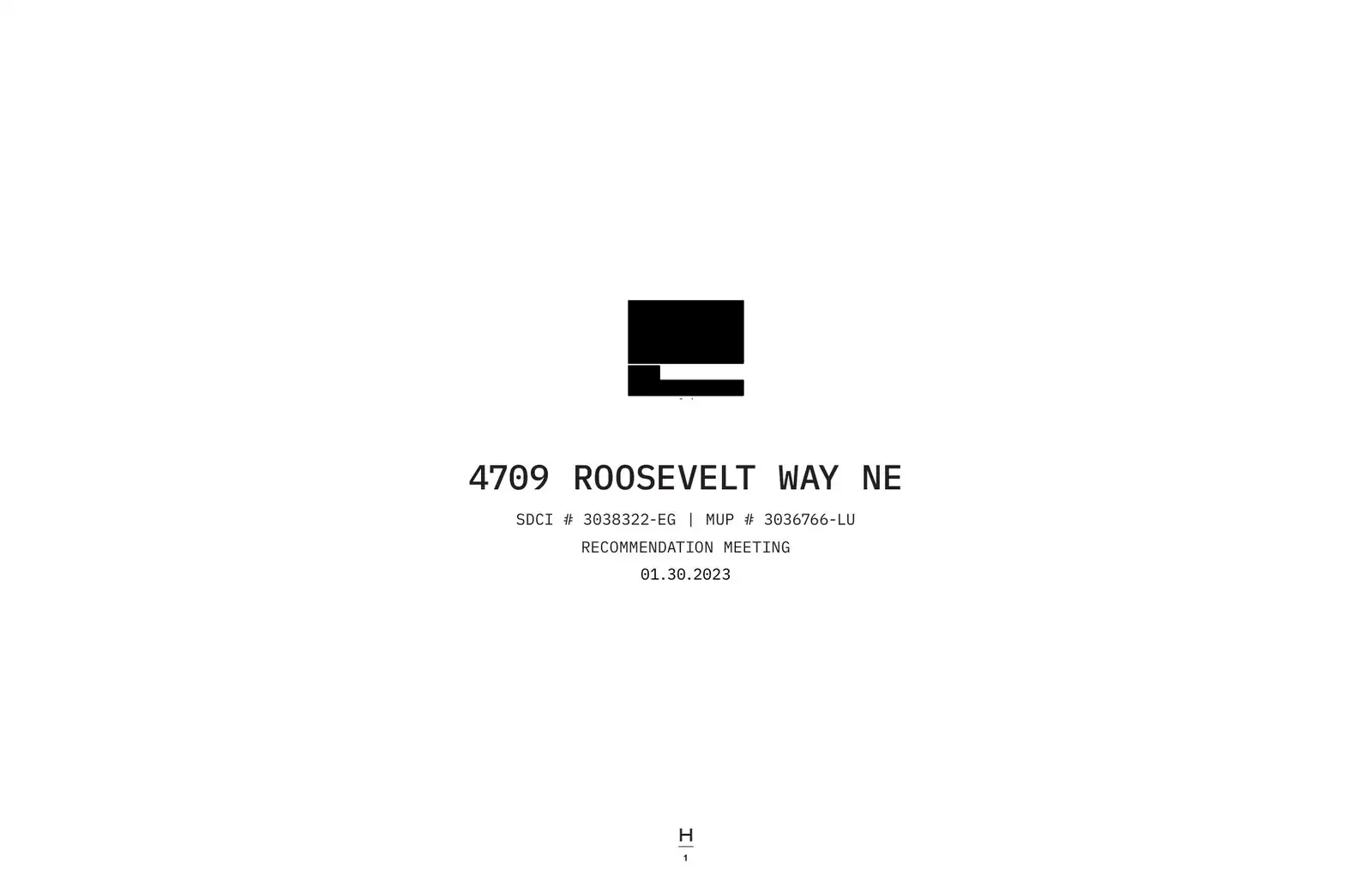Design review proposal for 4709 Roosevelt Way NE