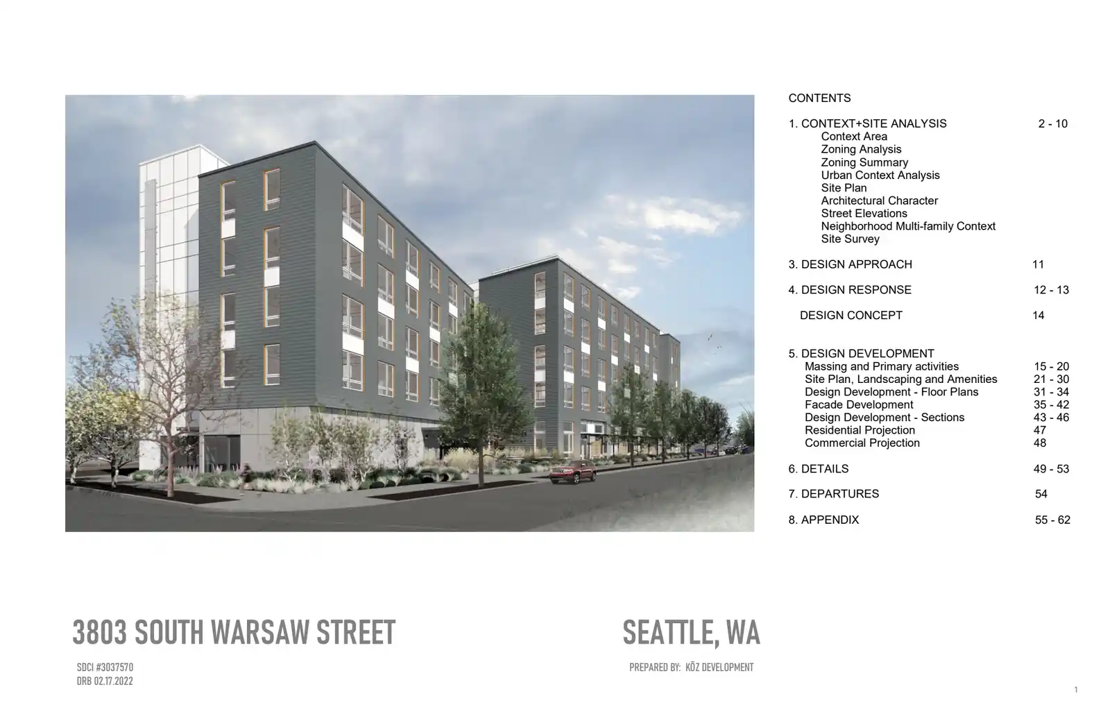 Design review proposal for 3803 S Warsaw St