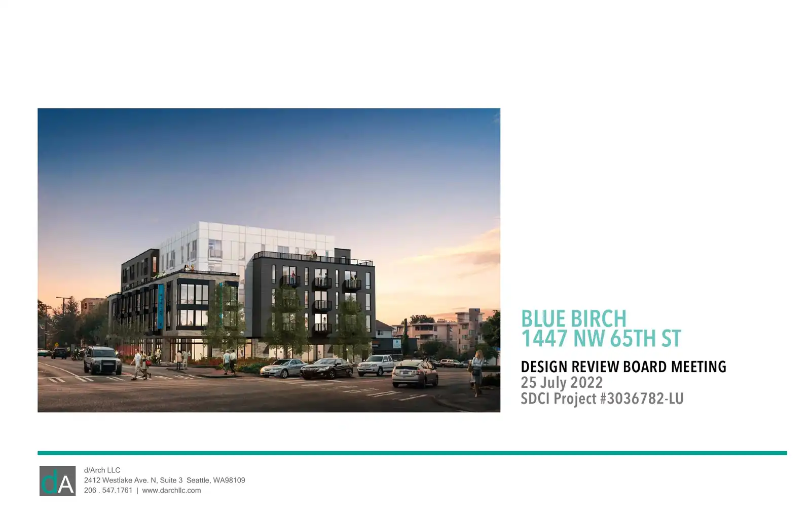 Design review proposal for 6416 15th Ave NW
