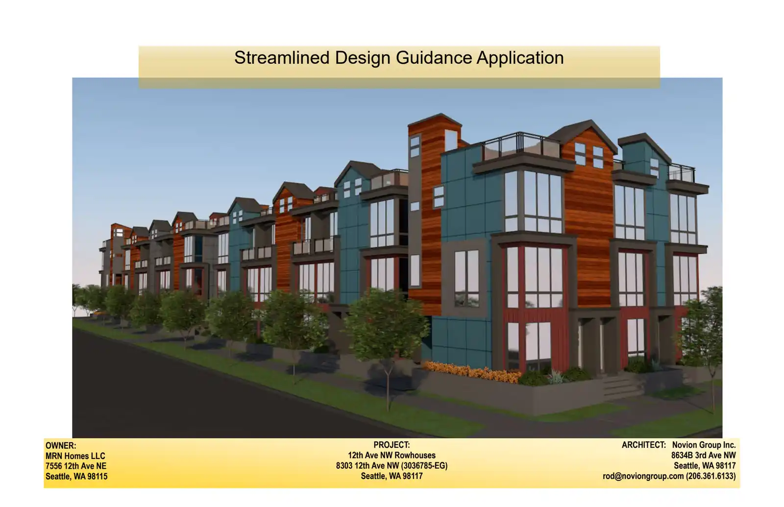 Design review proposal for 8303 12th Ave NW