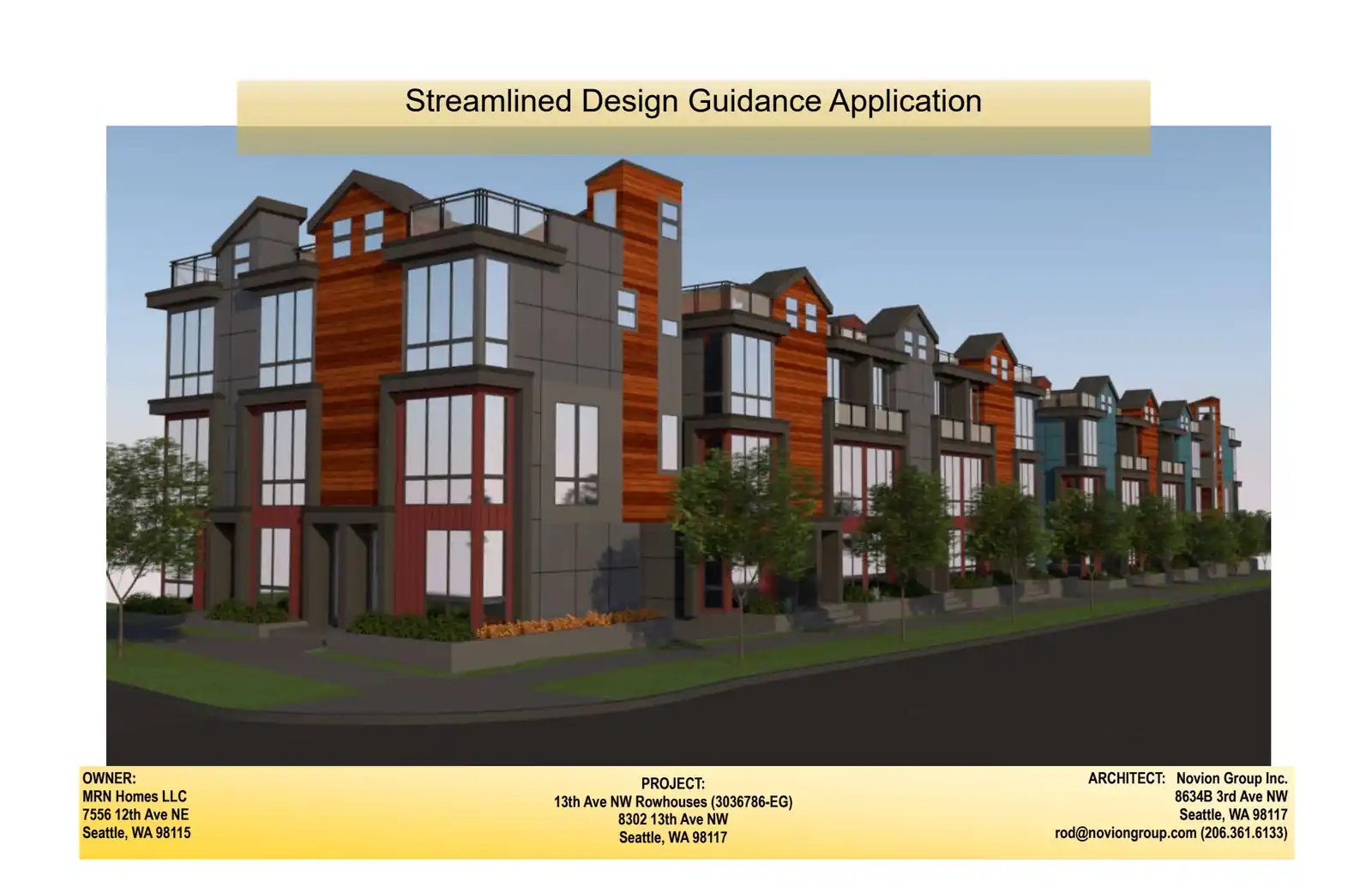 Design review proposal for 8302 13th Ave NW