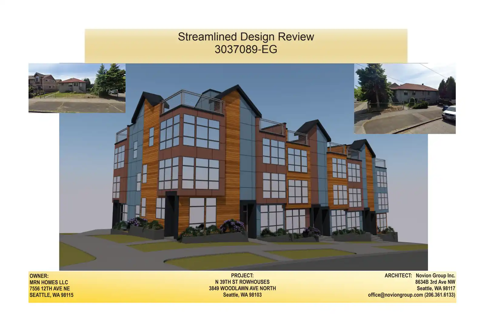 Design review proposal for 3849 Woodlawn Ave N