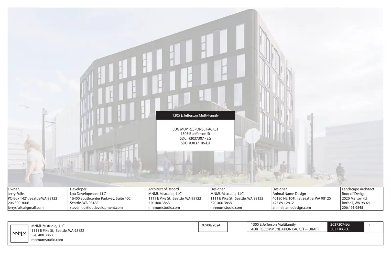 Design review proposal for 1305 E Jefferson St