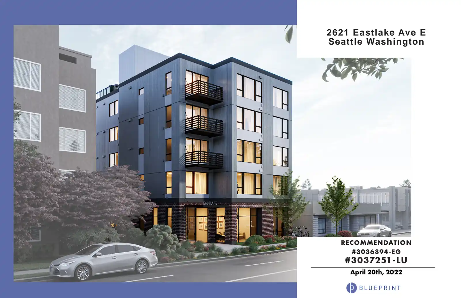 Design review proposal for 2621 Eastlake Ave E