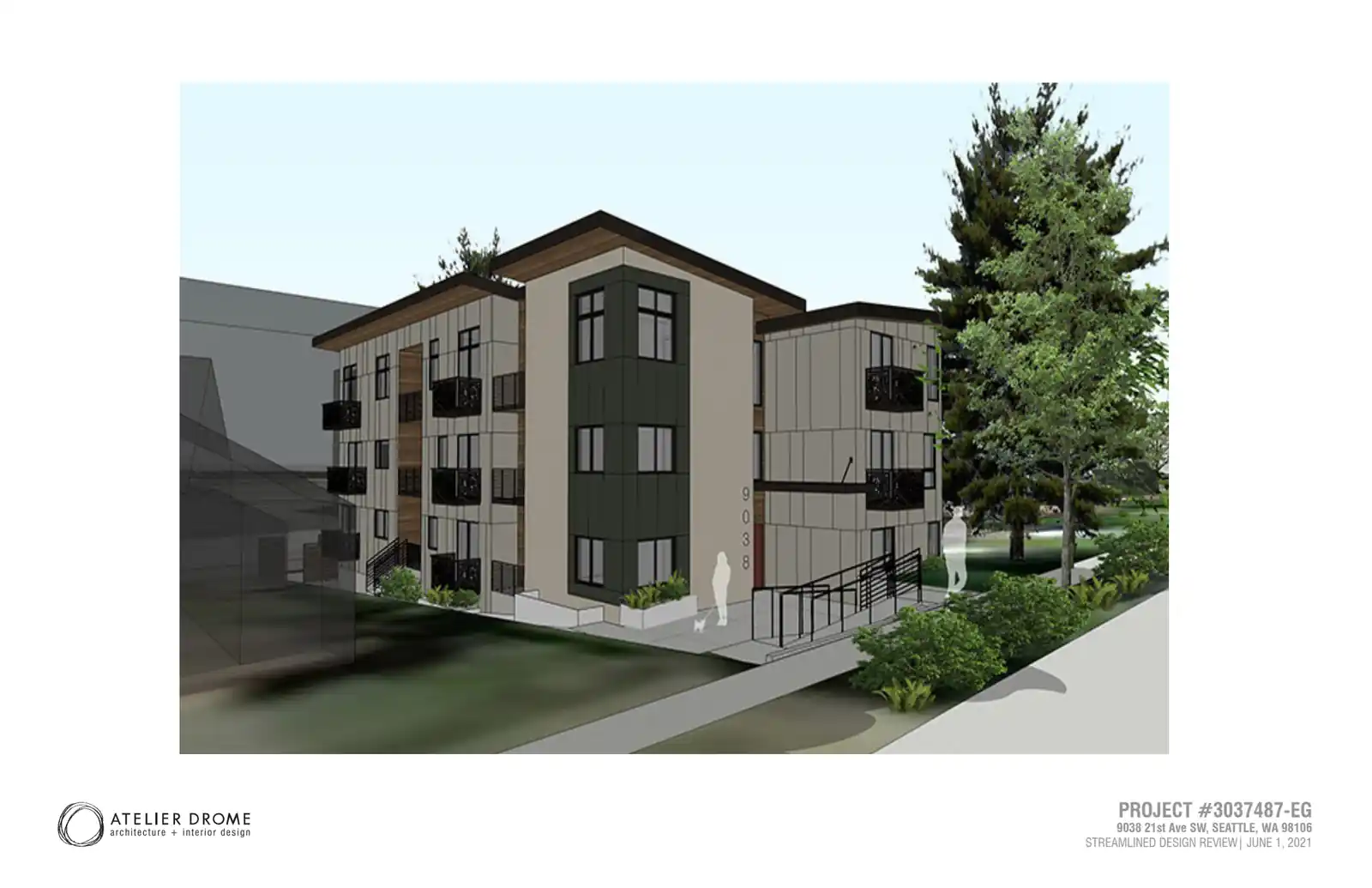 Design review proposal for 9038 21st Ave SW