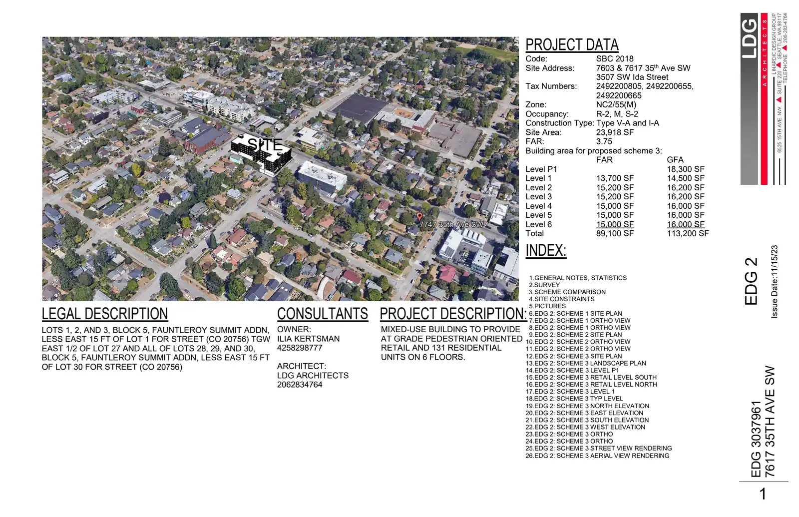 Design review proposal for 7617 35th Ave SW