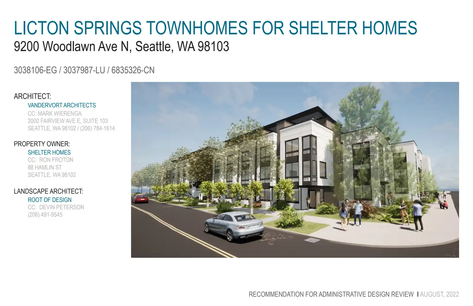 Design review proposal for 9200 Woodlawn Ave N