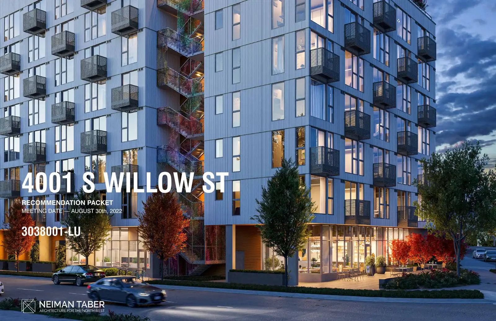 Design review proposal for 4001 S Willow St