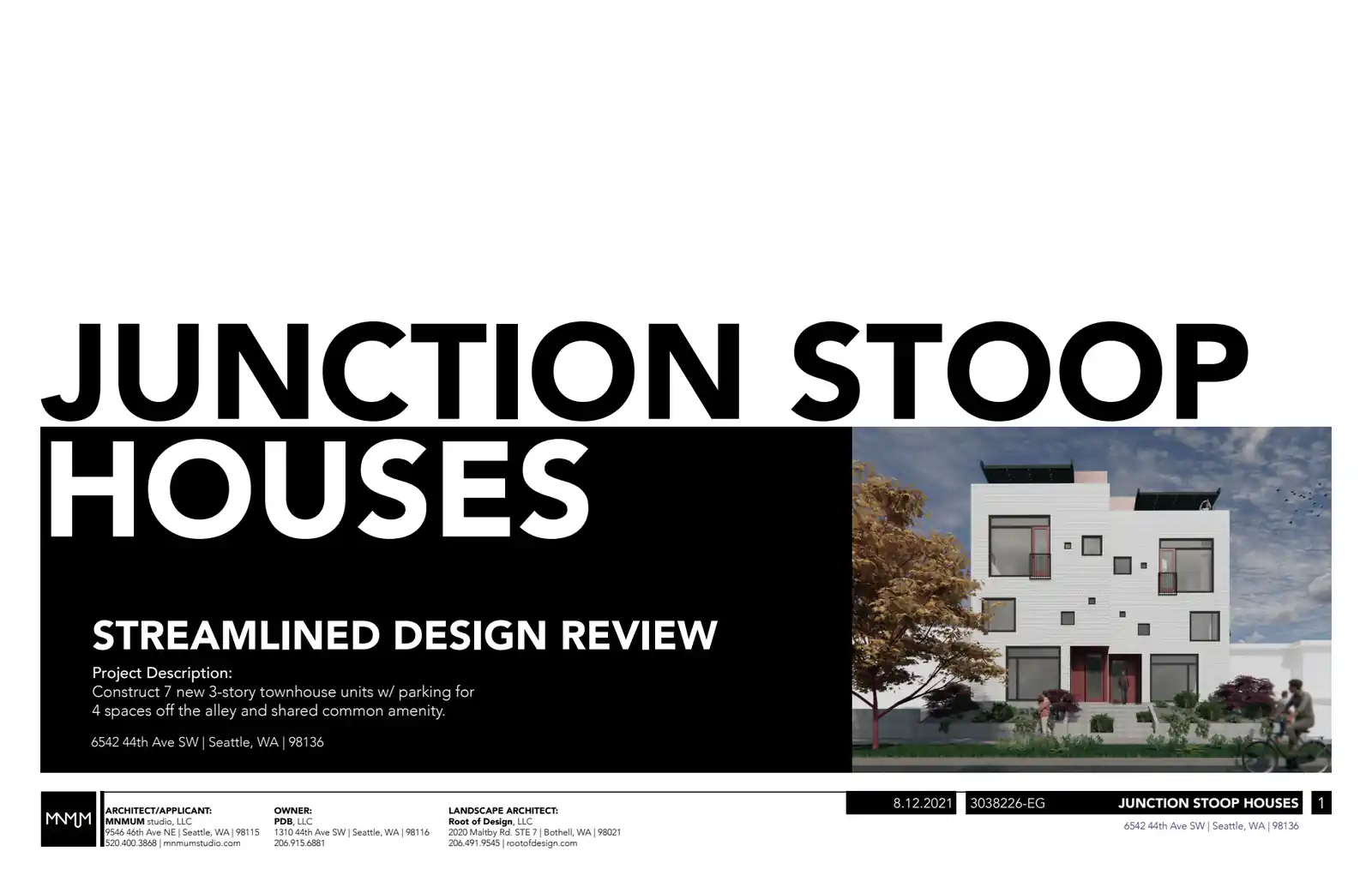 Design review proposal for 6542 44th Ave SW