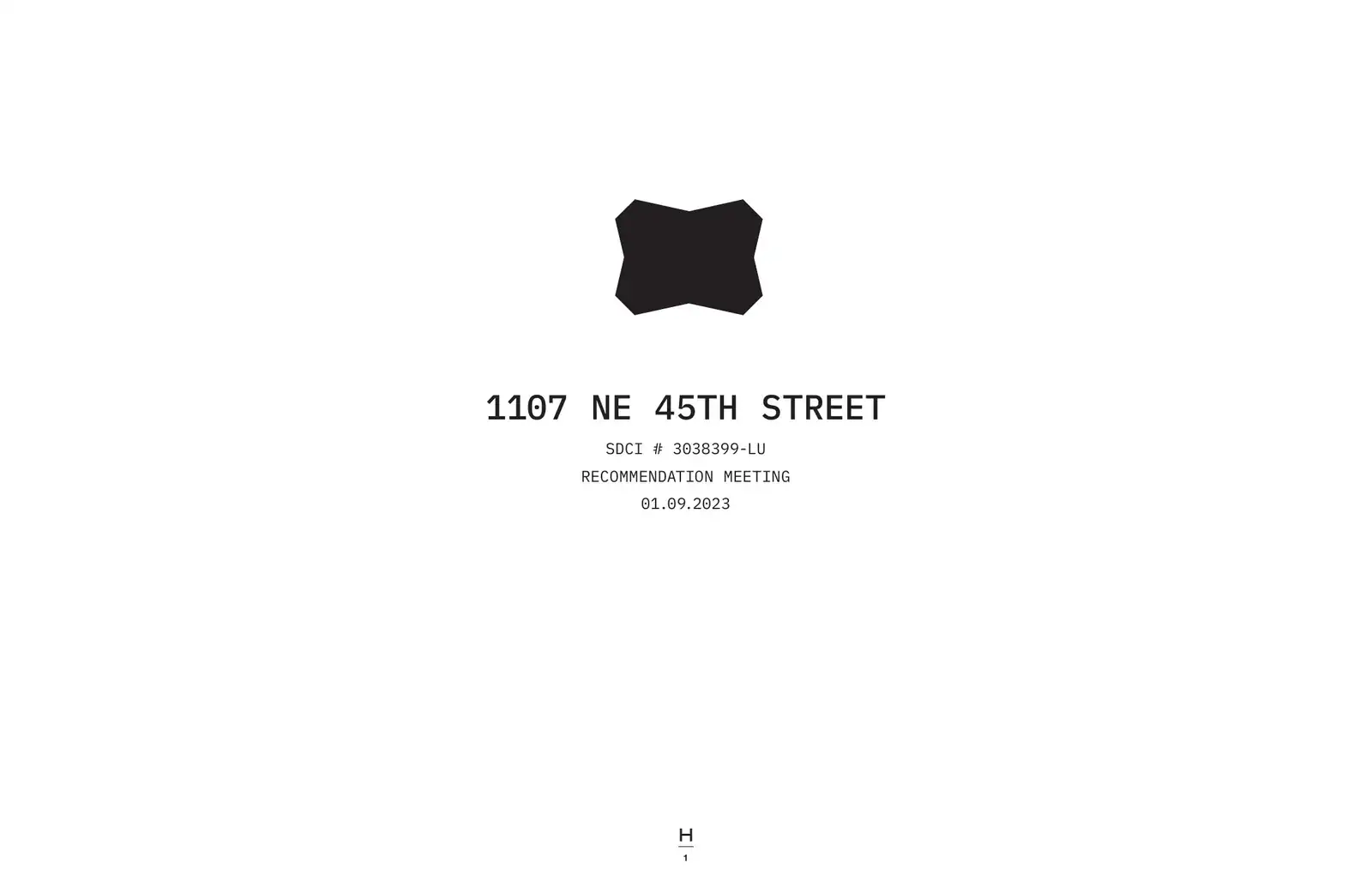 Design review proposal for 1107 NE 45th St