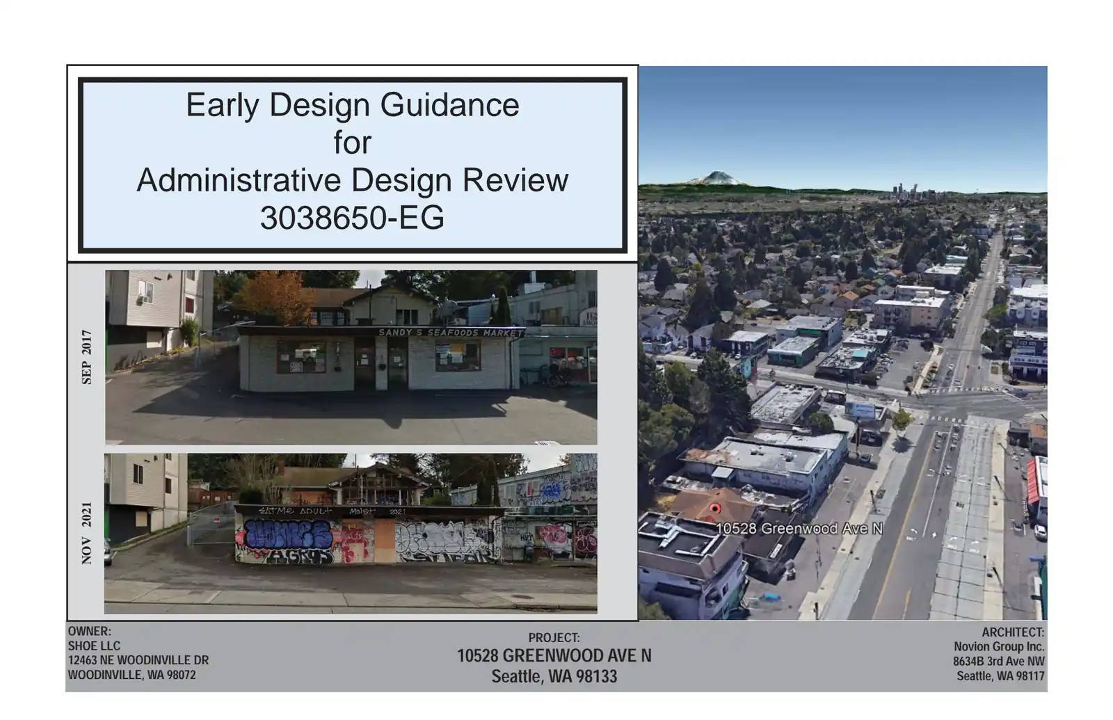 Design review proposal for 10528 Greenwood Ave N