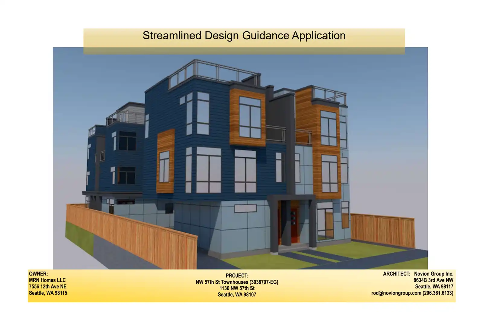 Design review proposal for 1136 NW 57th St