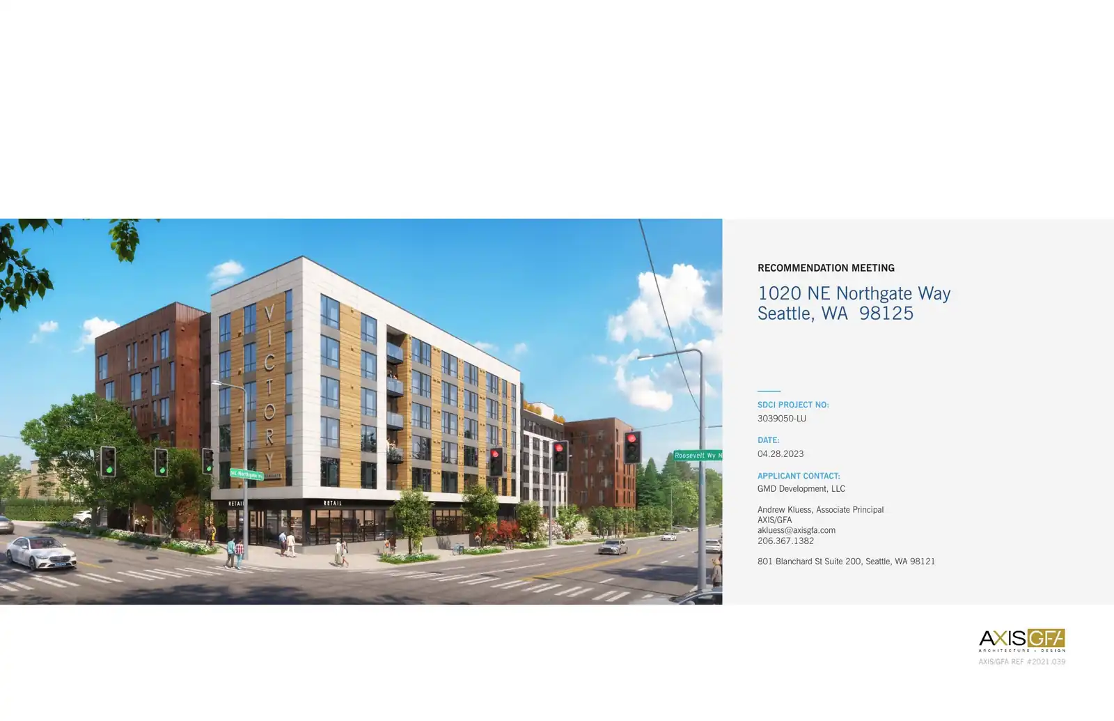 Design review proposal for 1020 NE Northgate Way