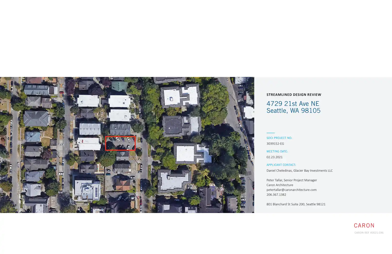 Design review proposal for 4729 21st Ave NE