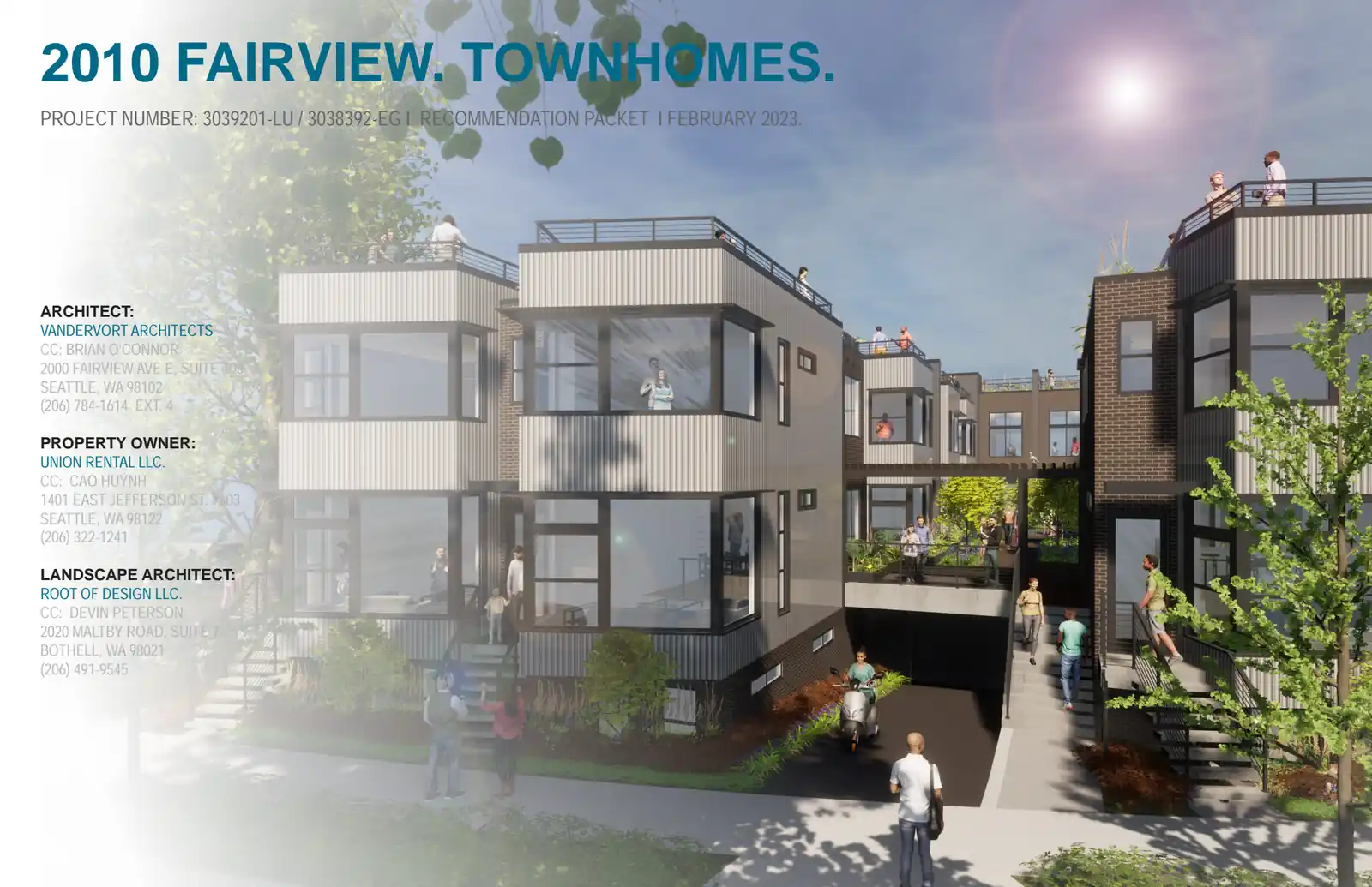 Design review proposal for 2010 Fairview Ave E