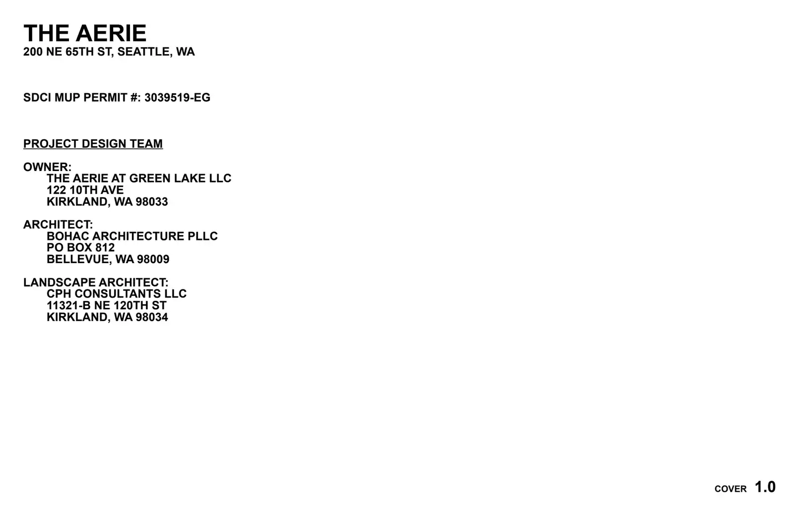 Design review proposal for 6565 5th Ave NE