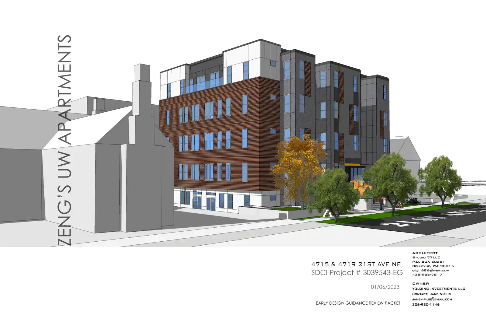 Design review proposal for 4715 21st Ave NE