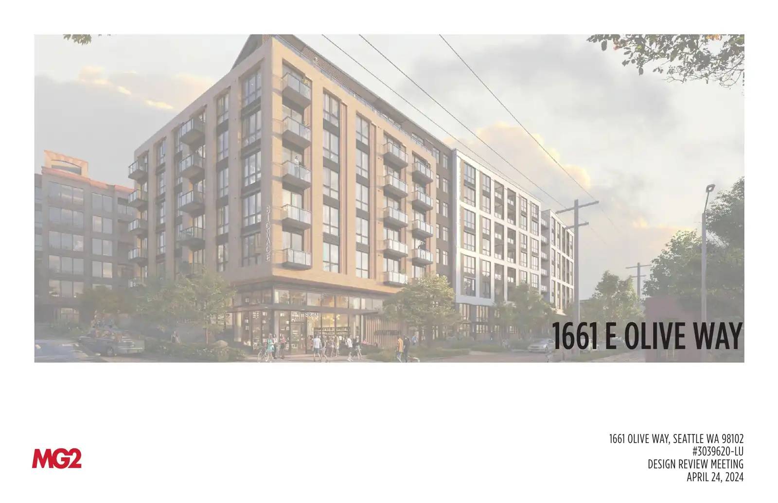Design review proposal for 1661 E Olive Way