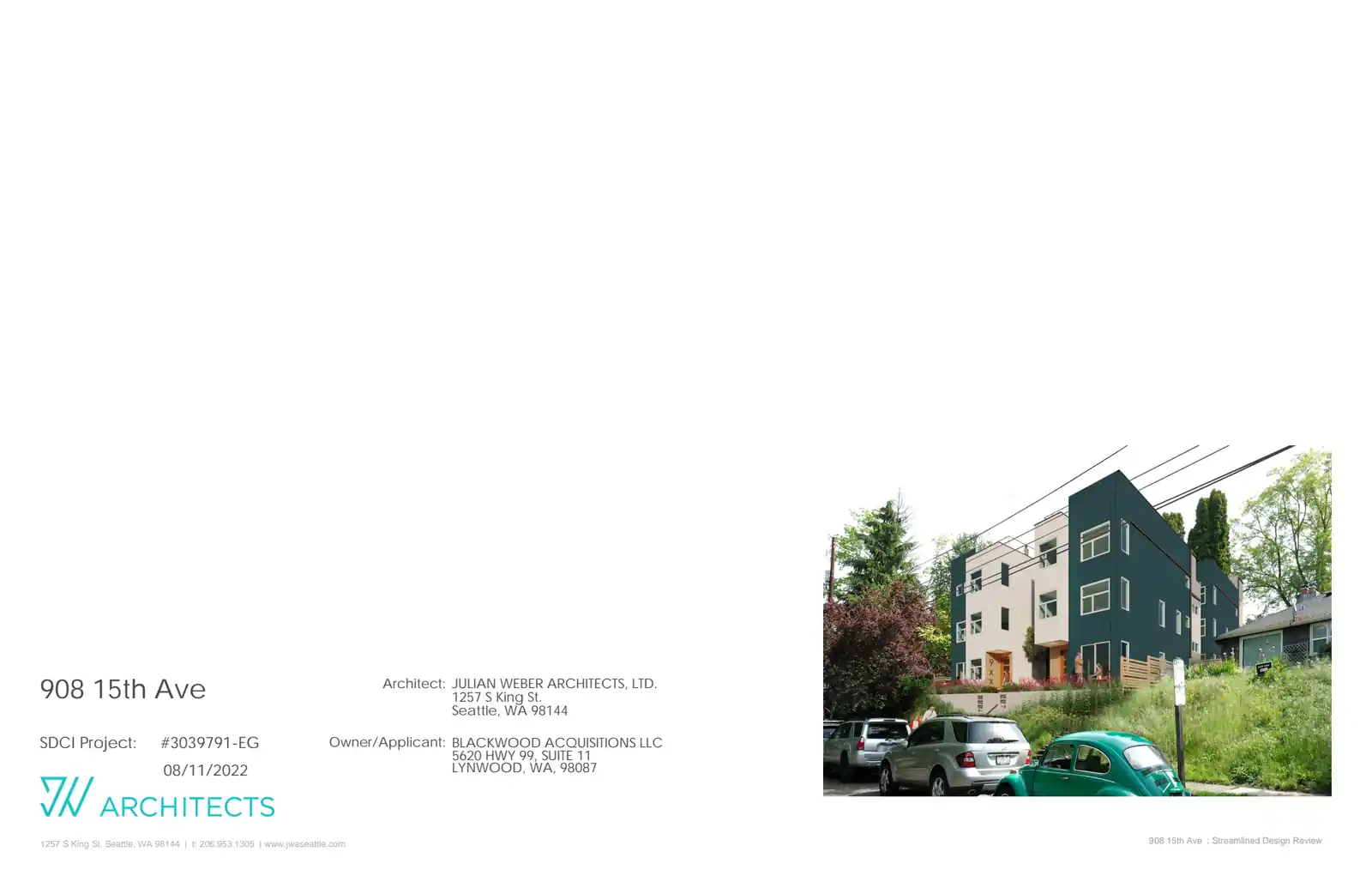 Design review proposal for 908 15th Ave