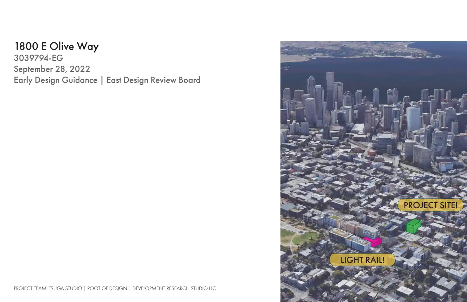 Design review proposal for 1800 E Olive Way