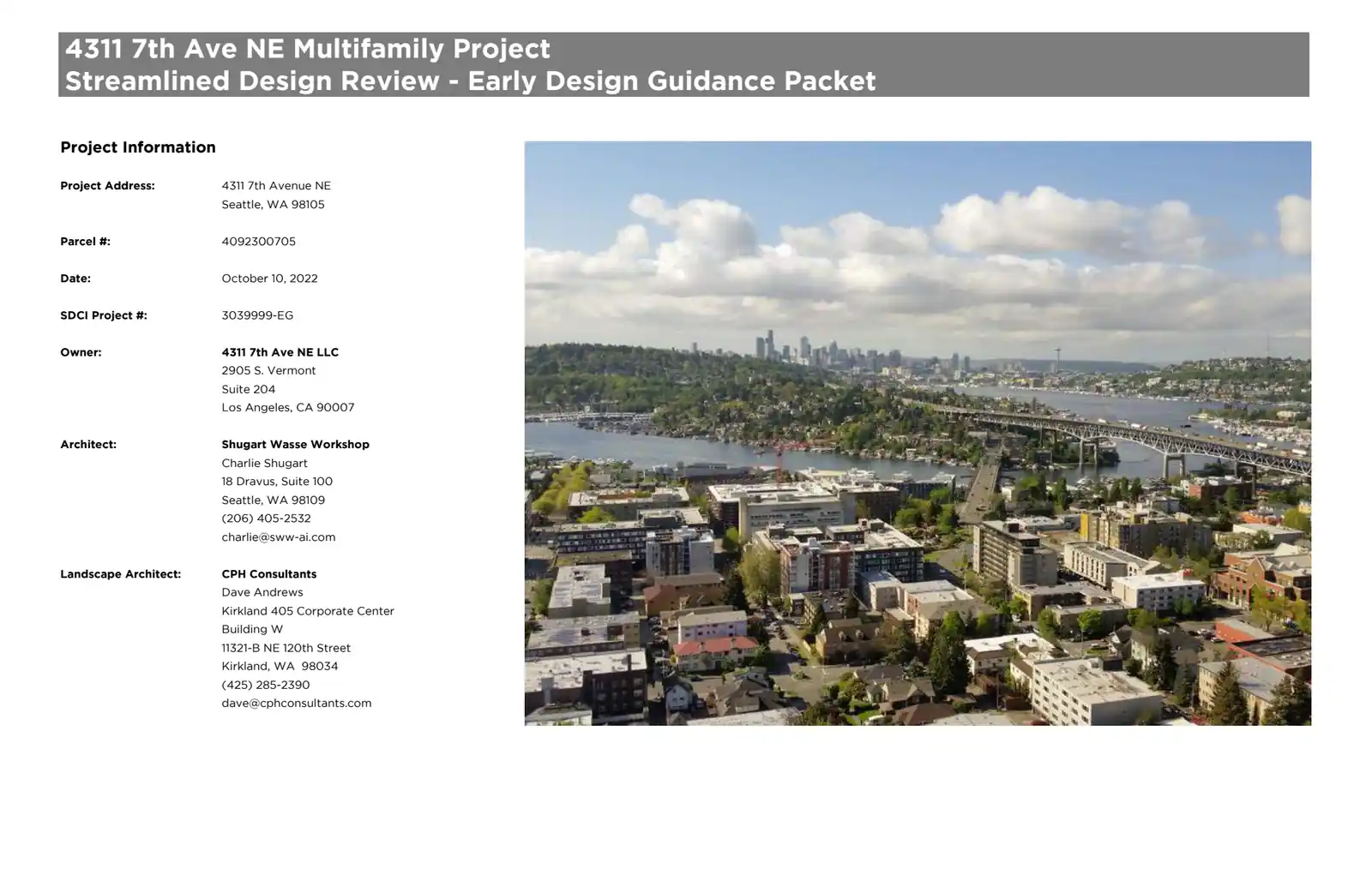Design review proposal for 4311 7th Ave NE