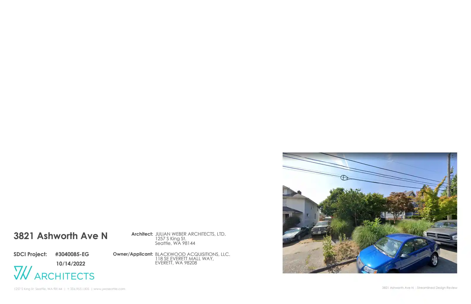 Design review proposal for 3821 Ashworth Ave N