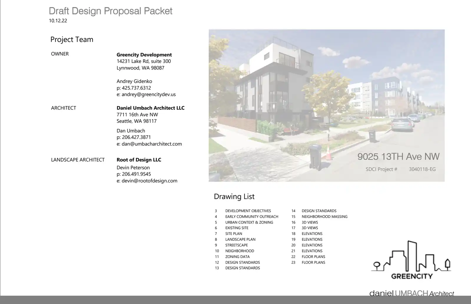 Design review proposal for 9025 13th Ave NW