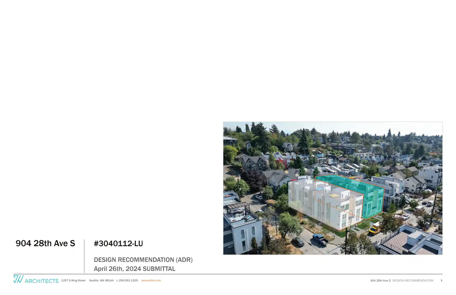Design review proposal for 900 28th Ave S