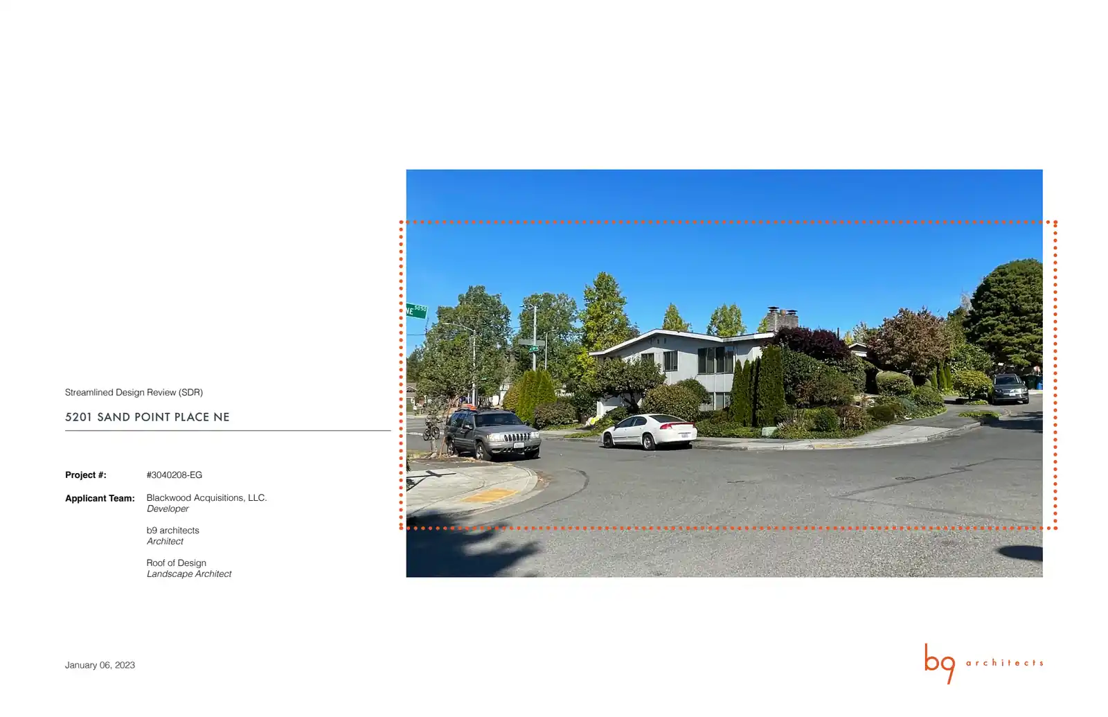 Design review proposal for 5201 Sand Point Pl NE