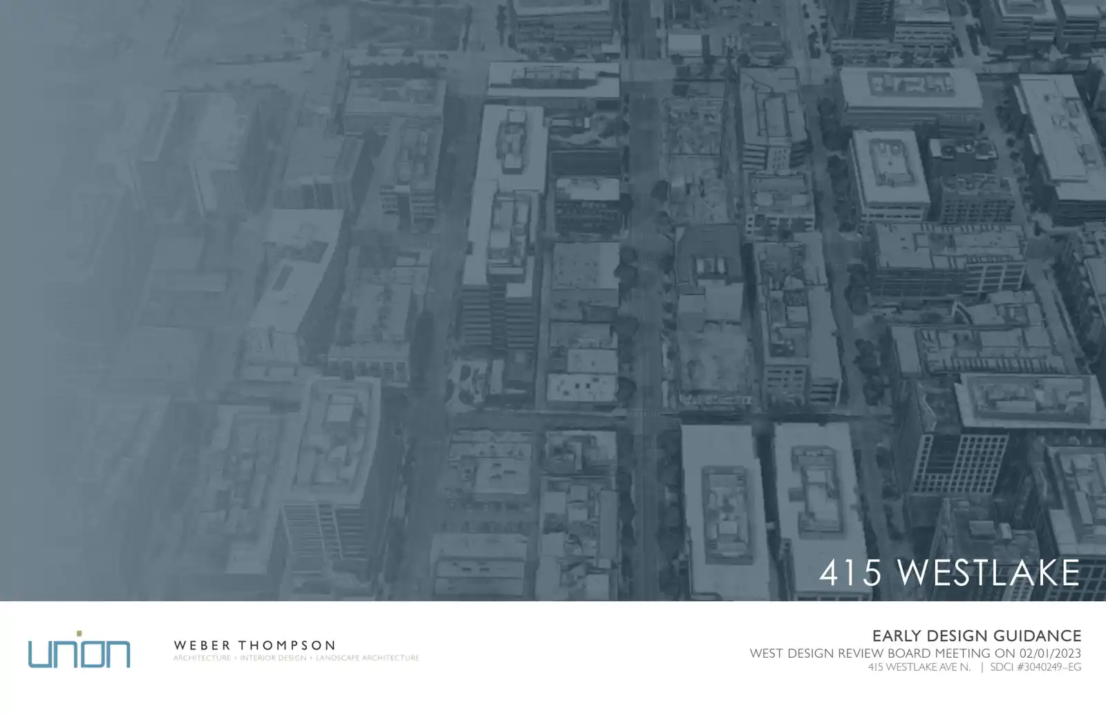Design review proposal for 415 Westlake Ave N