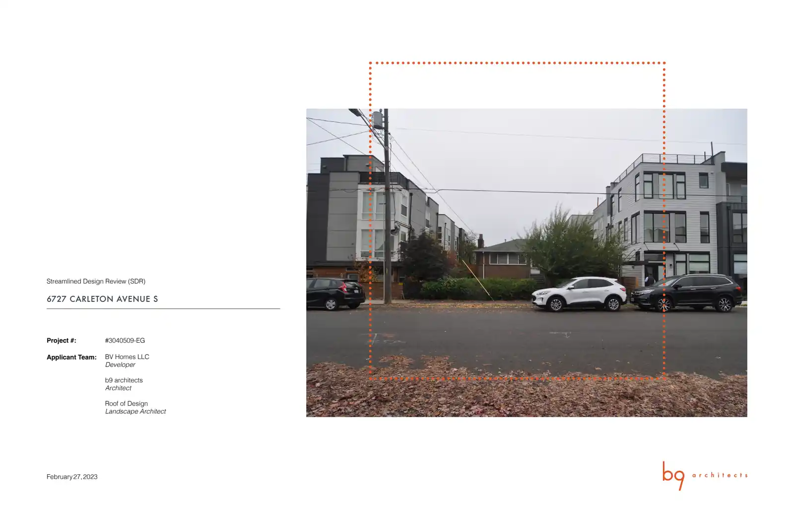 Design review proposal for 6727 Carleton Ave S