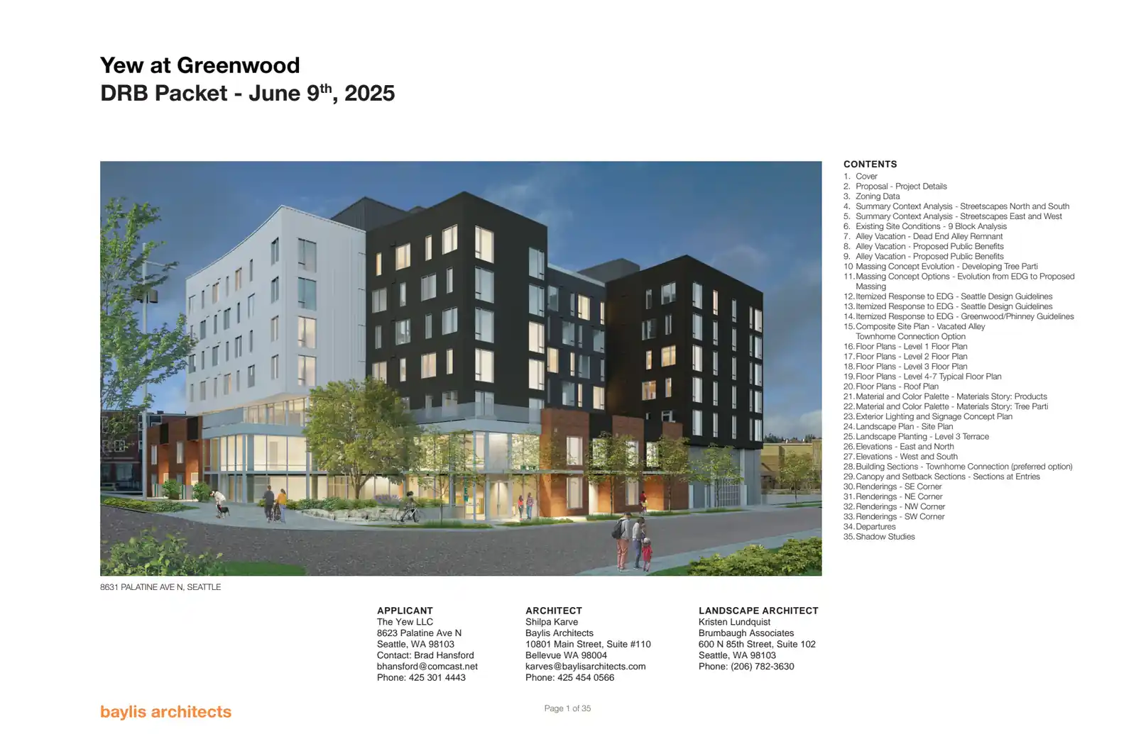 Design review proposal for 8631 Palatine Ave N