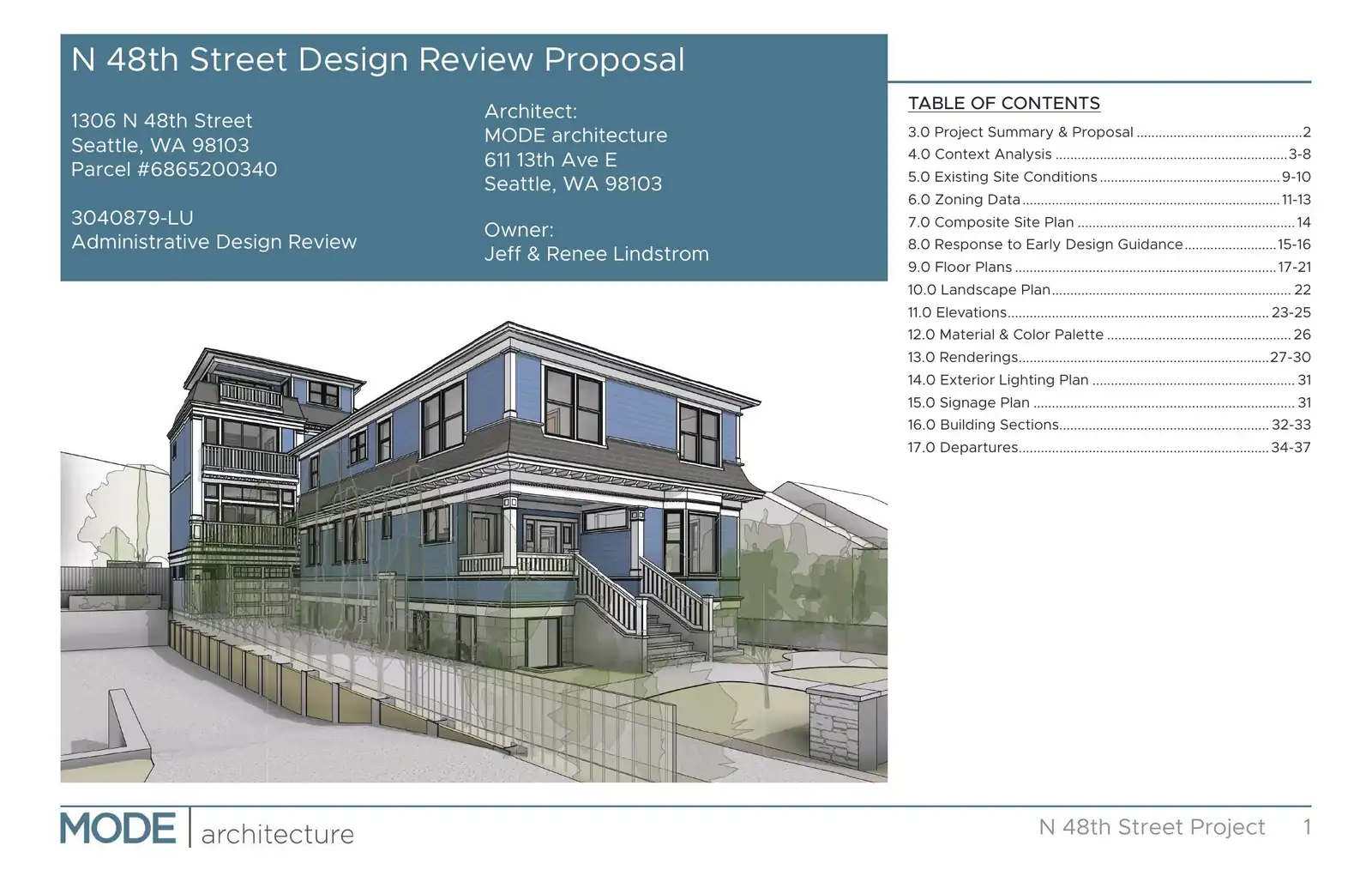 Design review proposal for 1304 N 48th St