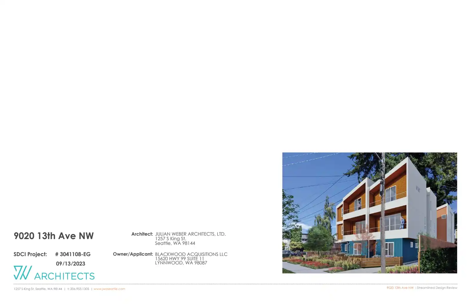 Design review proposal for 9020 13th Ave NW