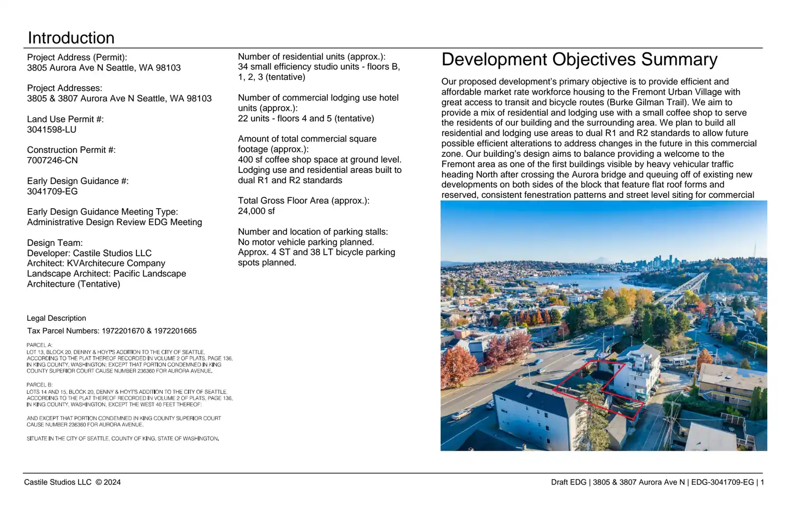 Design review proposal for 3805 Aurora Ave N
