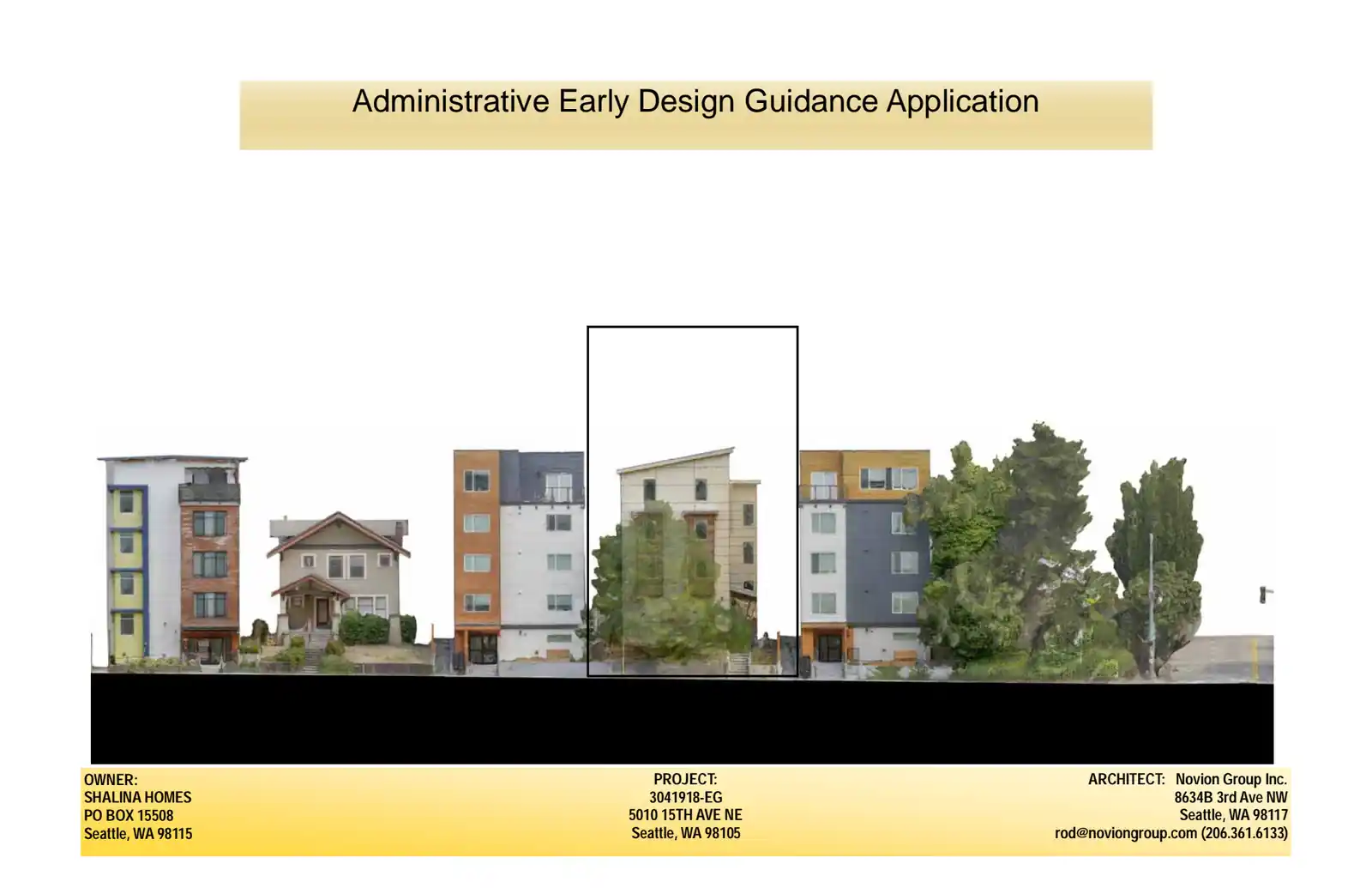 Design review proposal for 5010 15th Ave NE