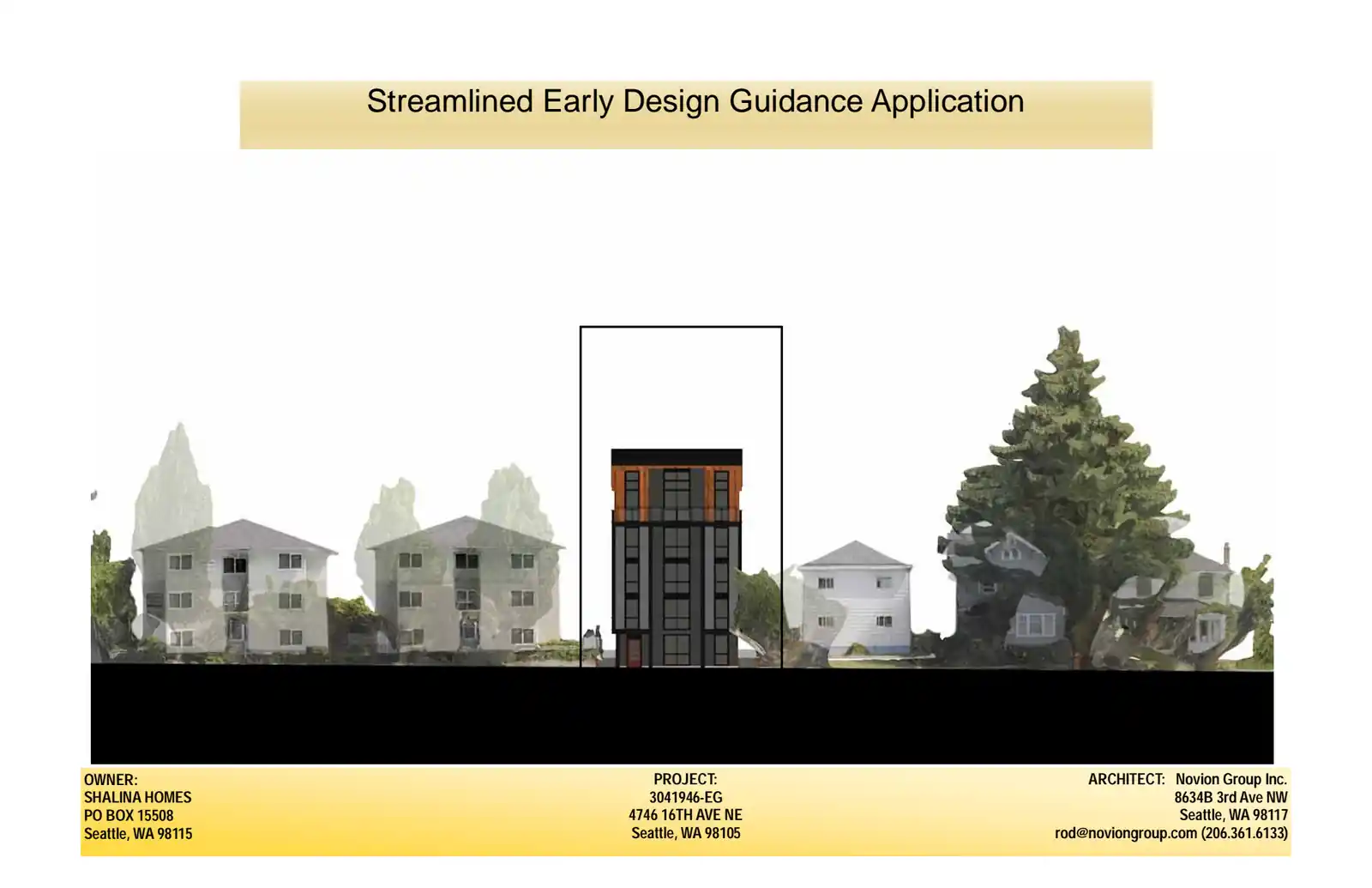 Design review proposal for 4746 16th Ave NE