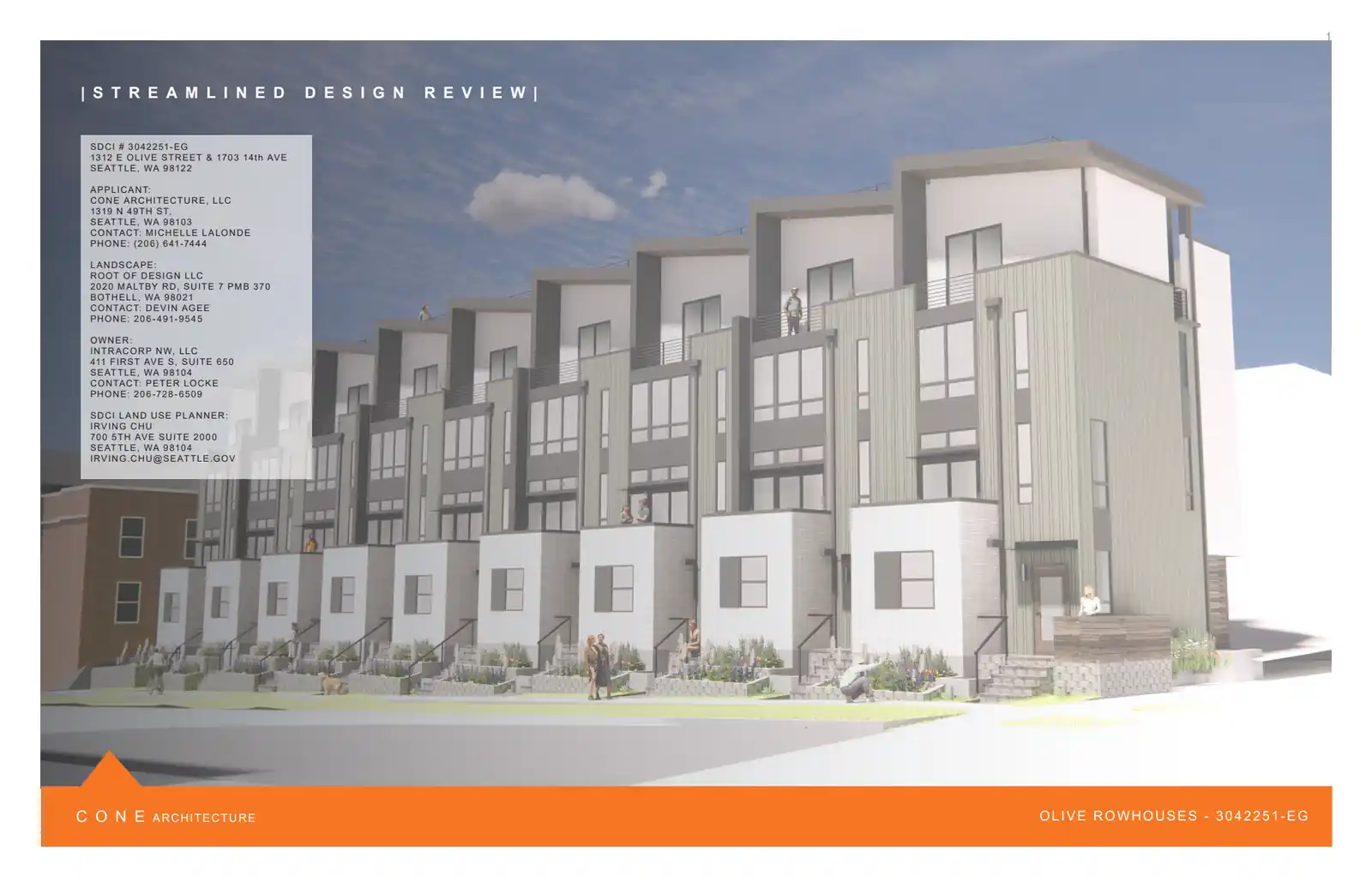 Design review proposal for 1312 E Olive St