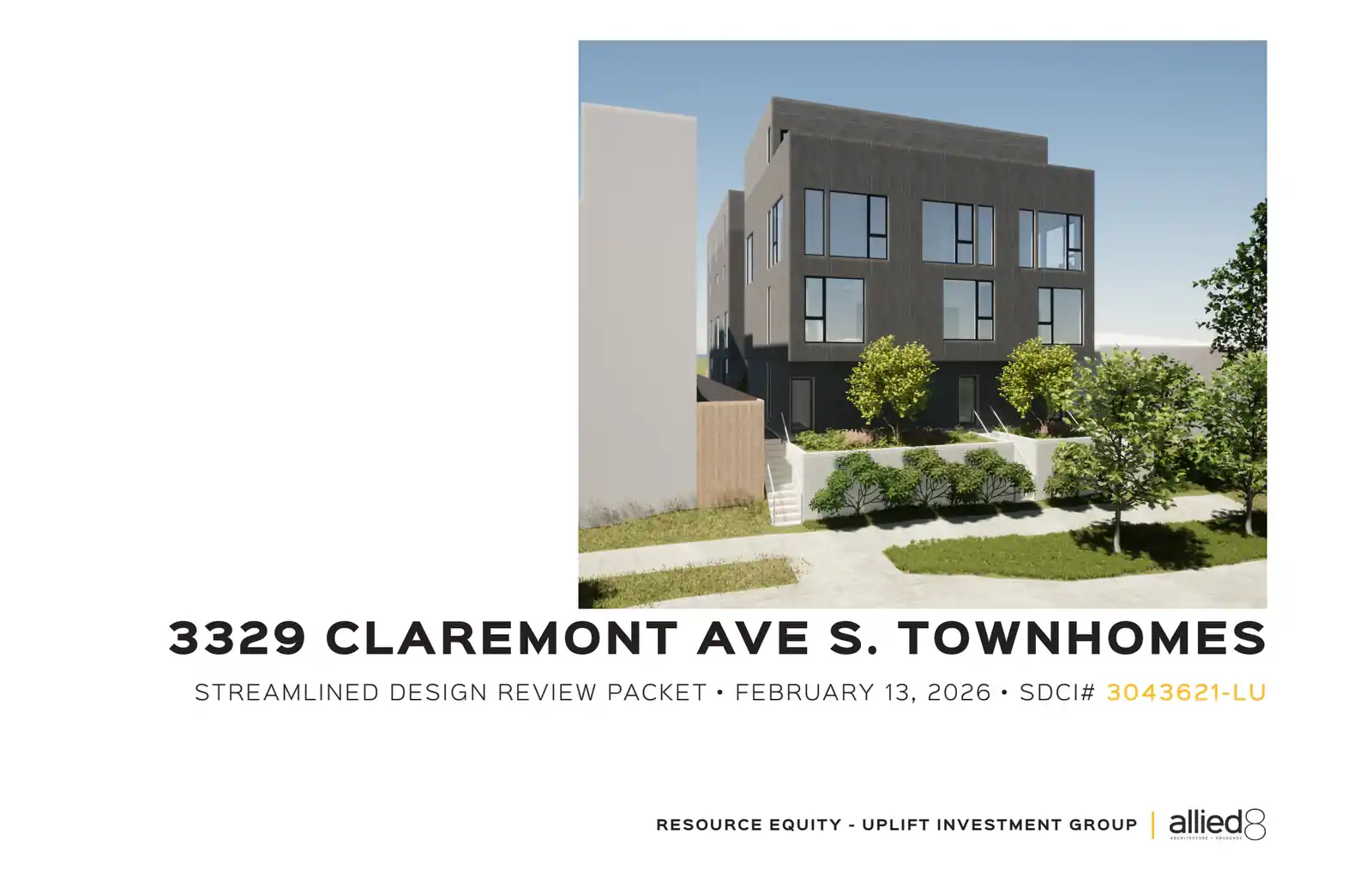 Design review proposal for 3329 Claremont Ave S